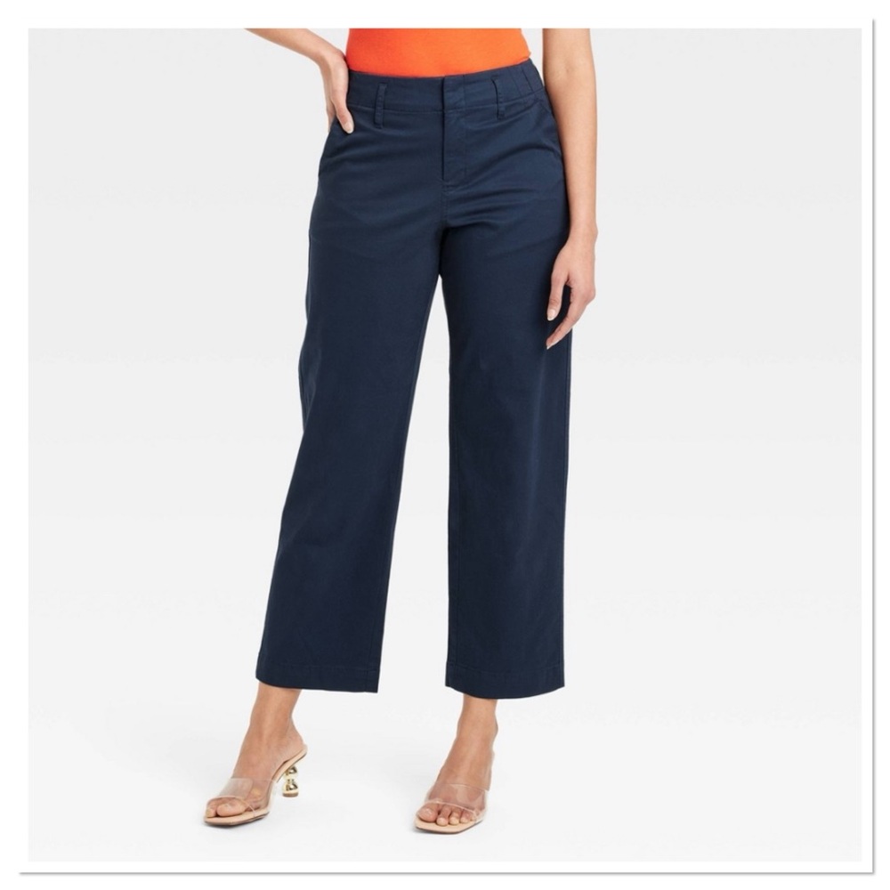 Women’s High Rise Straight Ankle Chino Pants a new day Navy